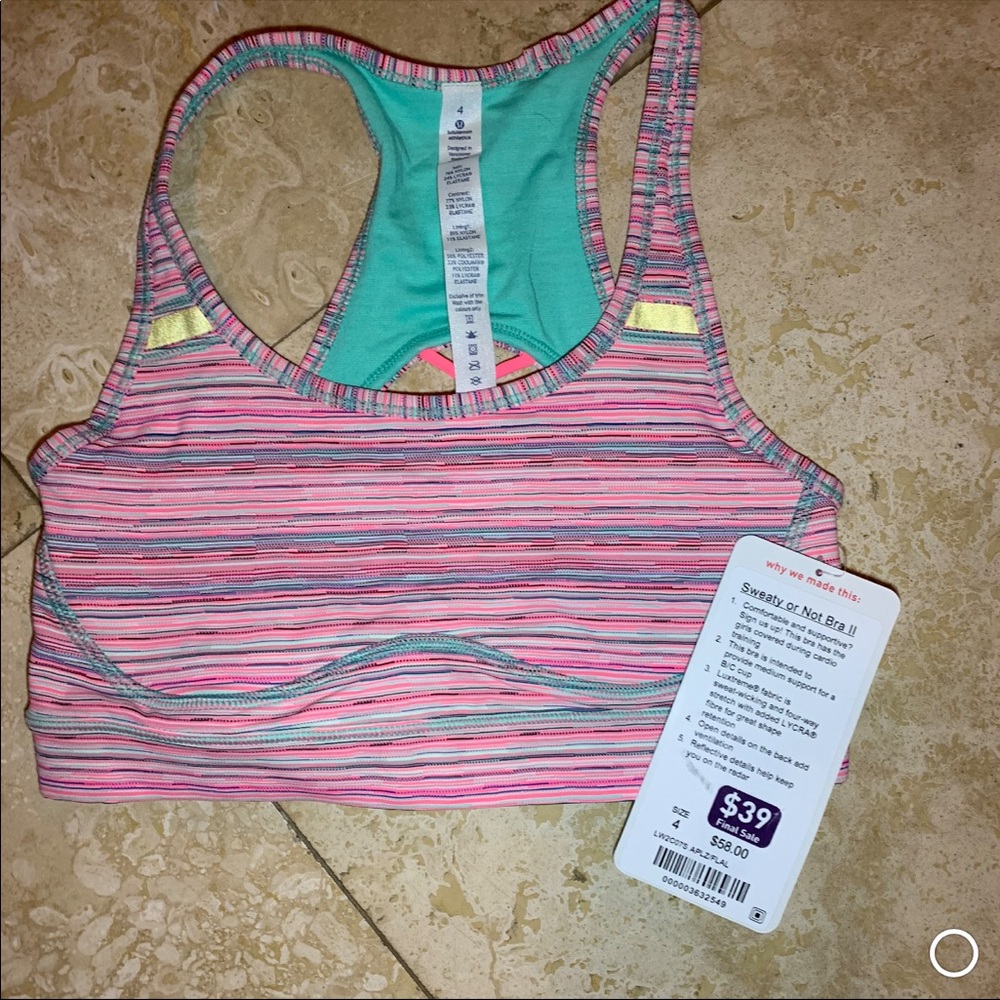 Lululemon “Sweaty or Not II” Sports Bra